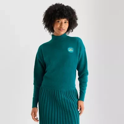 Hope & Wonder Womens Mock Neck Long Sleeve Pullover Sweater