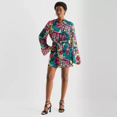 Hope & Wonder Womens Long Sleeve A-Line Dress