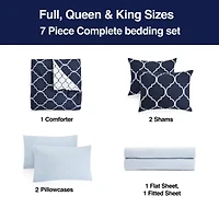 Home Expressions Nora Ogee Complete Bedding Set with Sheets