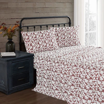 Truly Soft Ribbon And Bows Flannel Sheet Set