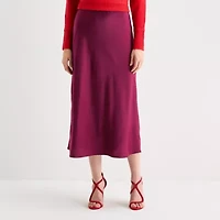 Worthington Womens Tall Long A-Line Skirt