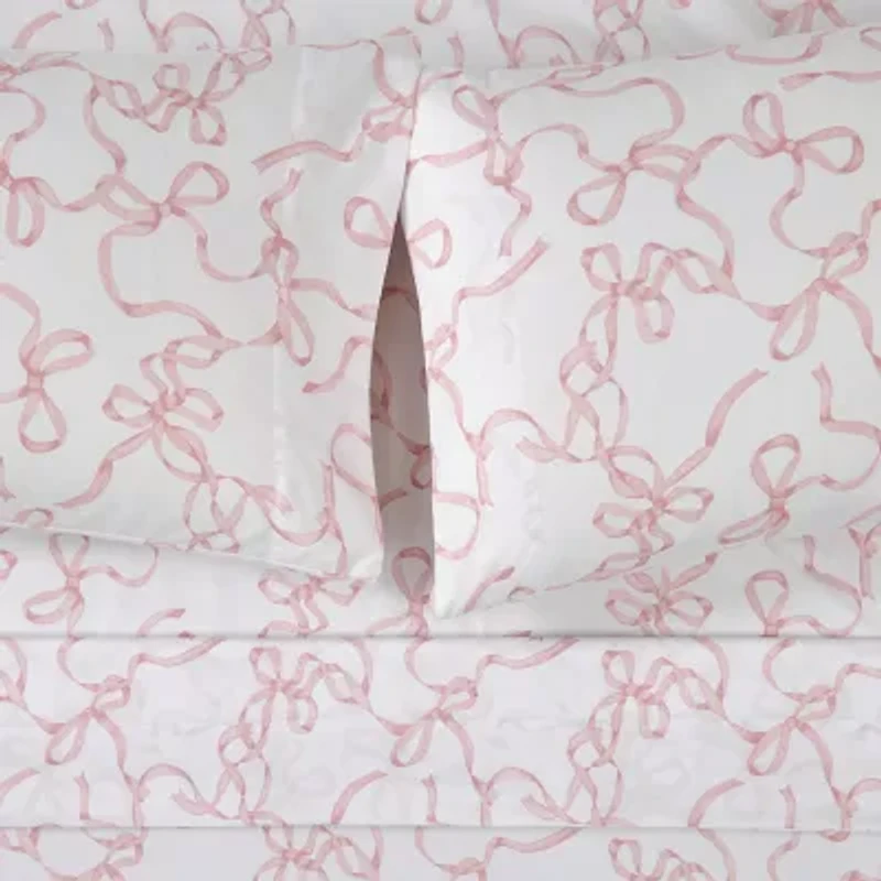 Truly Soft Printed Bow Sheet Set