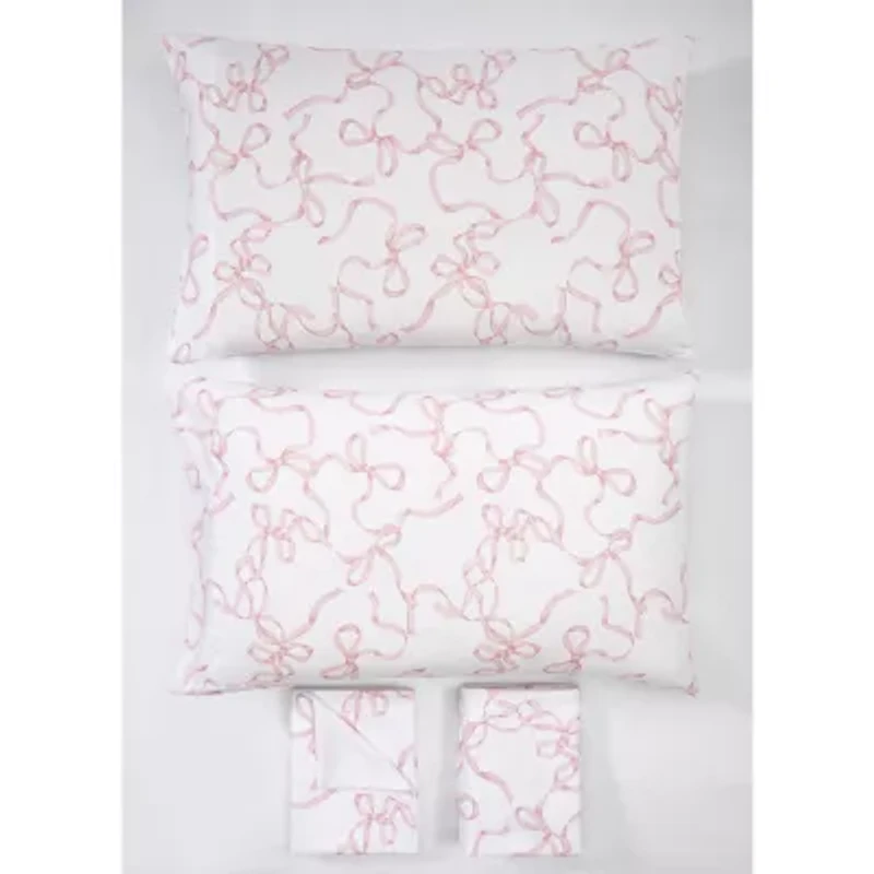 Truly Soft Printed Bow Sheet Set
