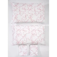 Truly Soft Printed Bow Sheet Set