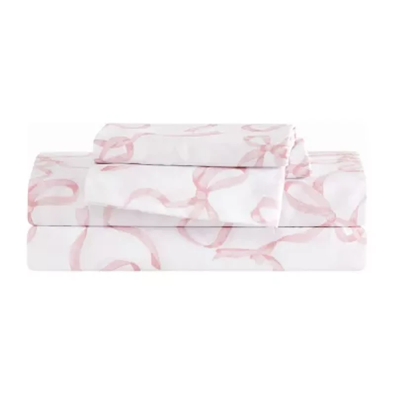 Truly Soft Printed Bow Sheet Set