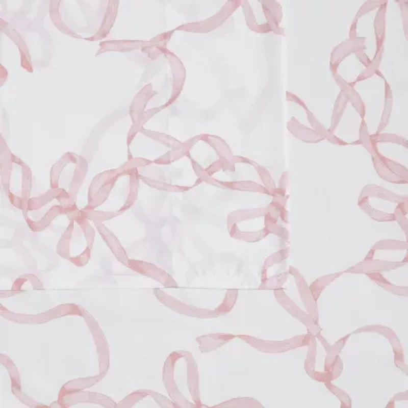 Truly Soft Printed Bow Sheet Set