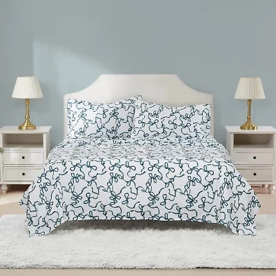 Truly Soft Printed Bow Sheet Set