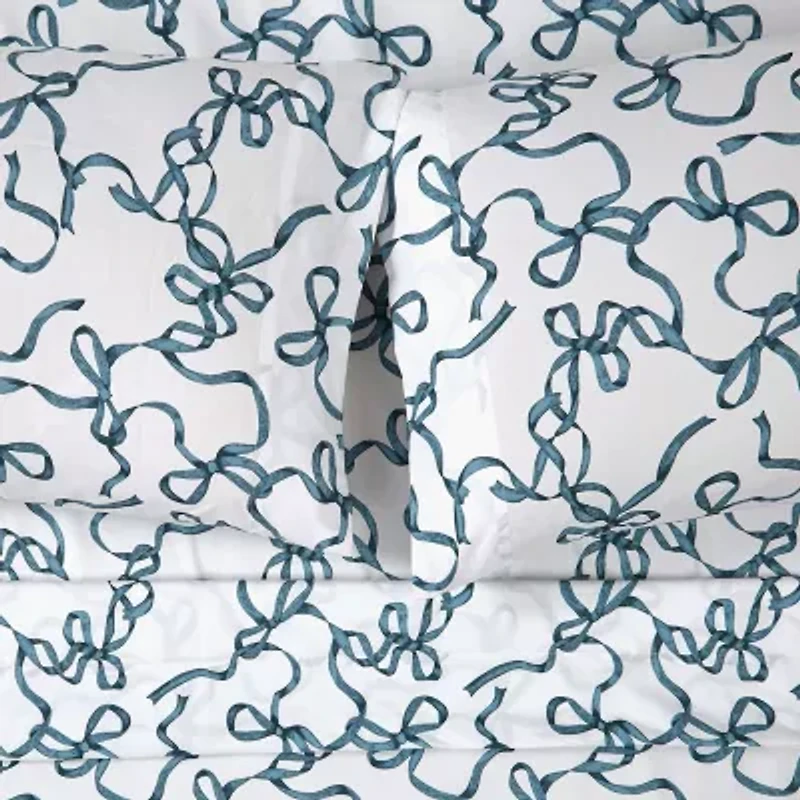 Truly Soft Printed Bow Sheet Set