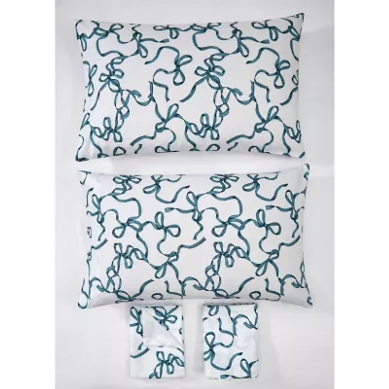 Truly Soft Printed Bow Sheet Set