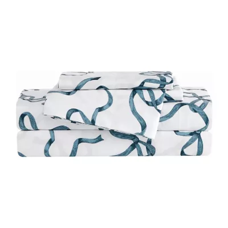 Truly Soft Printed Bow Sheet Set
