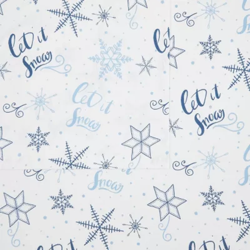 Truly Soft Let It Snow Flannel Sheet Set