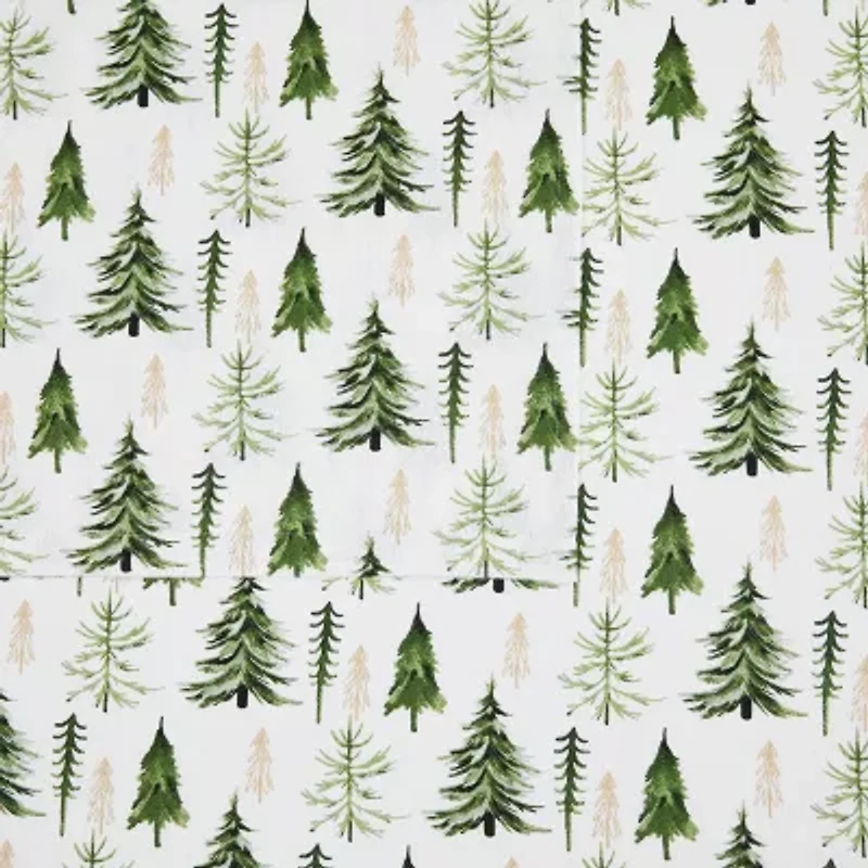 Truly Soft Trees Flannel Sheet Set