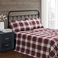 Truly Soft Holiday Plaid Flannel Sheet Set