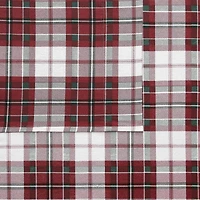 Truly Soft Holiday Plaid Flannel Sheet Set
