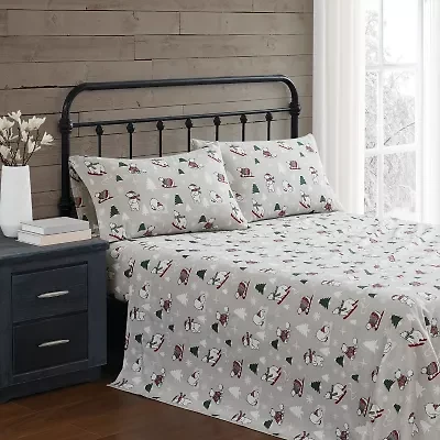Truly Soft Polar Bears Flannel Sheet Set