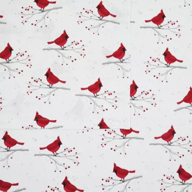 Truly Soft Cardinals Flannel Sheet Set