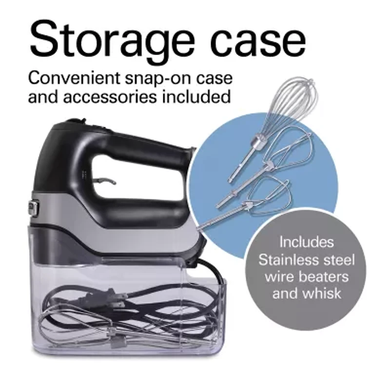 Hamilton Beach® Professional 5-Speed Hand Mixer with Snap On Case