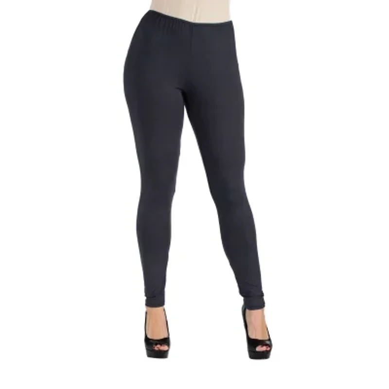 24seven Comfort Apparel Womens Mid Rise Full Length Leggings