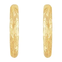 C-Hoop Womens 10K Gold 20mm Round Hoop Earrings