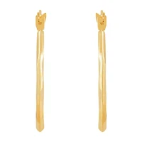Womens 10K Gold 22mm Round Hoop Earrings