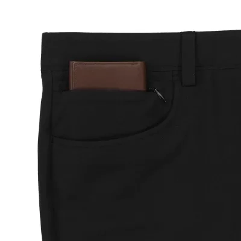 Haggar The Active Series 5 Pocket Mens Comfort Waistband Slim Fit Flat Front Pant