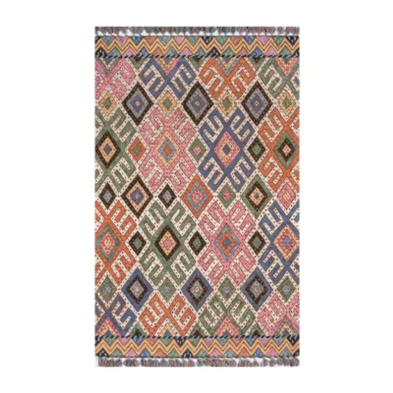 Momeni Tahoe 1 Geometric Hand Tufted Indoor Rectangular Accent Rug