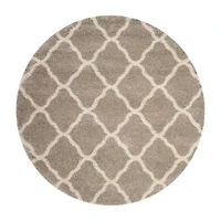 Safavieh Hudson Shag Collection Weldon Geometric Round Area Rug