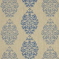 Safavieh Courtyard Collection Ray Floral Indoor/Outdoor Area Rug