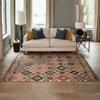 Momeni Tahoe 1 Geometric Hand Tufted Indoor Rectangular Accent Rug