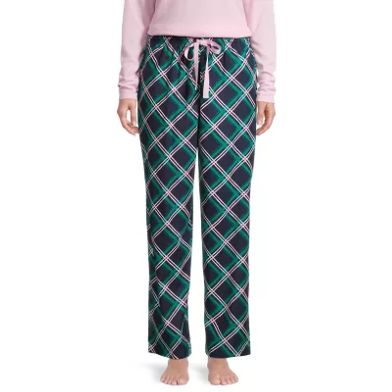Sleep Chic Womens Petite Flannel Pajama Pants