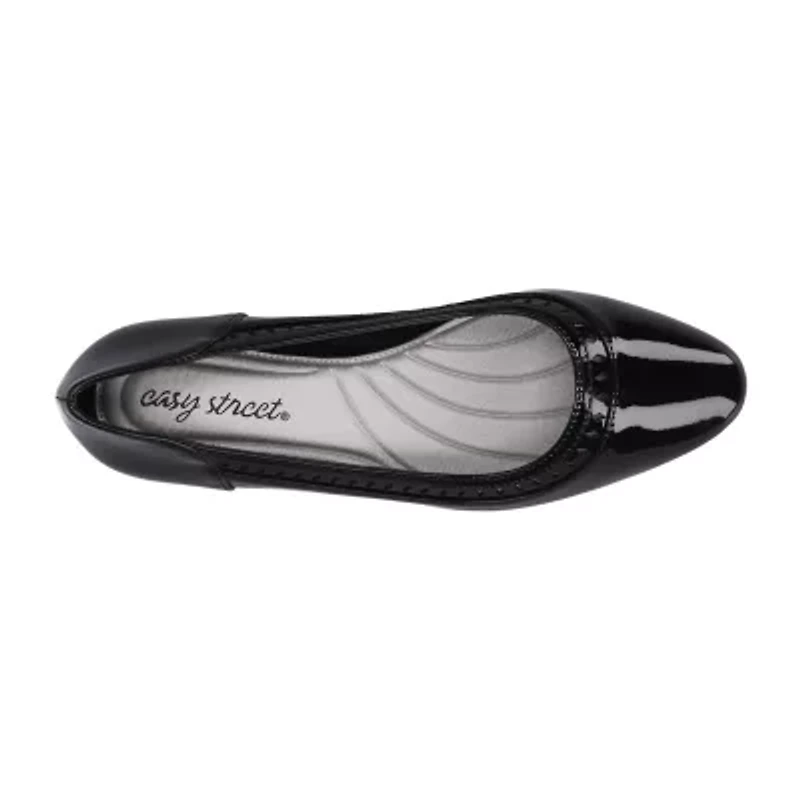 Easy Street Giana Womens Round Closed Toe Flat Heel Pumps