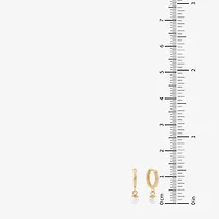 Girls White Cultured Freshwater Pearl 14K Gold 17.7mm Round Hoop Earrings