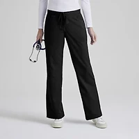 Grey's Anatomy™ by Barco Classic 4232 Riley 5-Pocket Mid-Rise Flare Leg Womens Petite Moisture Wicking Scrub Pant