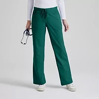 Grey's Anatomy™ by Barco Classic 4232 Riley 5-Pocket Mid-Rise Flare Leg Womens Petite Moisture Wicking Scrub Pant