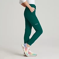Skechers Skp552 Theory 4-Pocket Mid-Rise Jogger Womens Stretch Fabric Moisture Wicking Scrub Pant