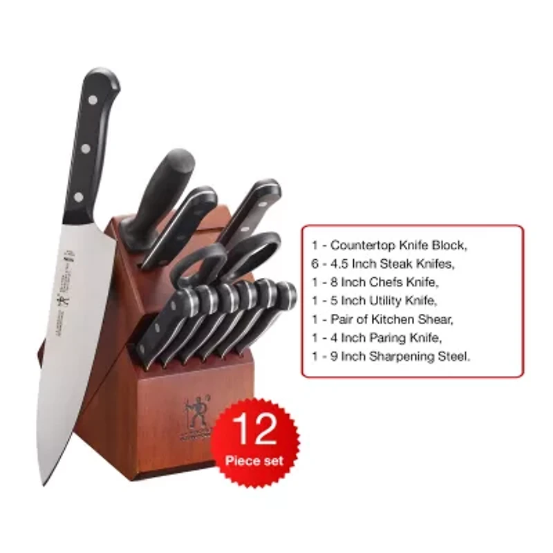 Henckels International Solution 12-pc. Knife Block Set