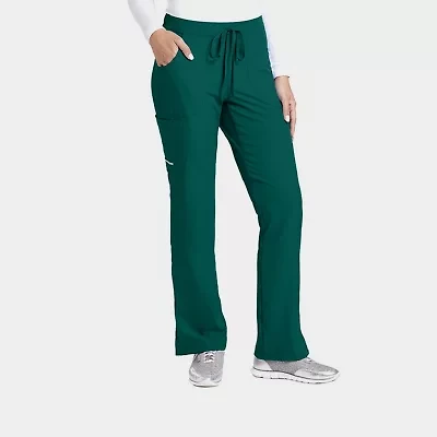 Skechers Sk201 Reliance 3-Pocket Mid-Rise Straight Leg Womens Tag Free Stretch Fabric Moisture Wicking Scrub Pant