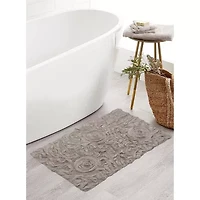 Home Weavers Inc Bellflower Quick Dry 21X34 Inch Bath Rug