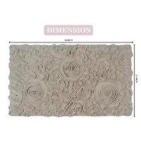 Home Weavers Inc Bellflower Quick Dry 21X34 Inch Bath Rug