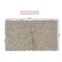 Home Weavers Inc Bellflower Quick Dry 24X40 Inch Bath Rug