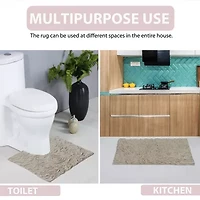 Home Weavers Inc Bellflower Quick Dry 24X40 Inch Bath Rug