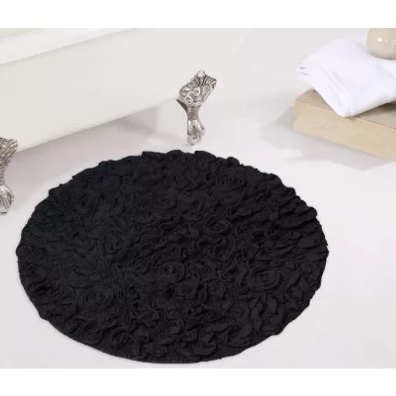 Home Weavers Inc Bellflower 30 Inch Round Bath Rug