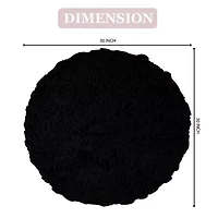 Home Weavers Inc Bellflower 30 Inch Round Bath Rug