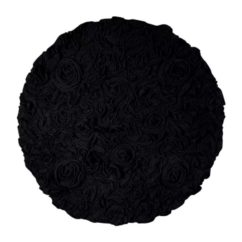 Home Weavers Inc Bellflower 30 Inch Round Bath Rug