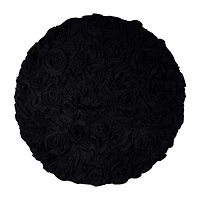 Home Weavers Inc Bellflower 30 Inch Round Bath Rug