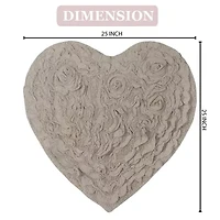 Home Weavers Inc Bellflower Heart Bath Rug