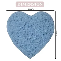 Home Weavers Inc Bellflower Heart Bath Rug