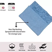 Home Weavers Inc Bellflower Heart Bath Rug