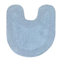 Home Weavers Inc Double Ruffle Quick Dry 20X20 Inch Bath Rug