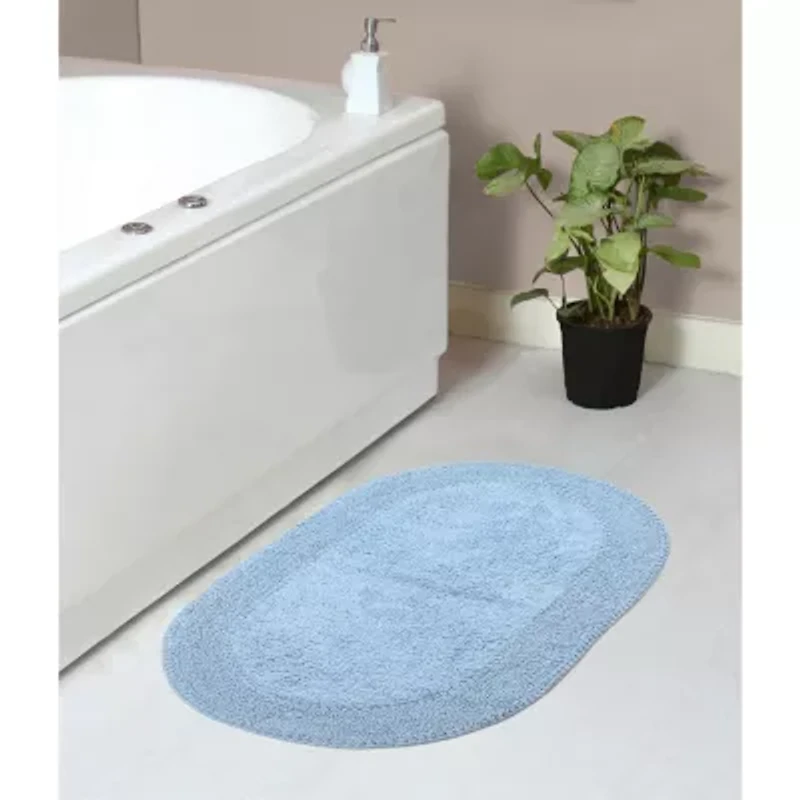 Home Weavers Inc Double Ruffle Quick Dry 21X34 Inch Bath Rug